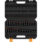 66-Piece Torx Bit & Hex Bit Socket Set: Premium CR-V & S2 Alloy Steel, Star T...