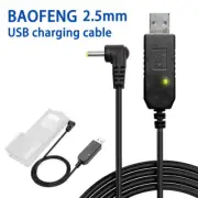 USB Charger Cable For BaoFeng UV-5R BL-5L 3800mAh Battery UV-S9 plus Radio