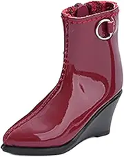Perfeclan 1:6 Action Figure Shoes Doll Costume Hollow Boots, Fashion, Mini, Women Dress up Miniature Model for 12 inch Female Figures, Red