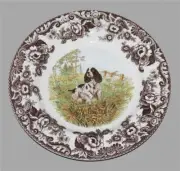 Spode Woodland Hunting Dog English Springer Spaniel 10-1/2" Dinner Plate(s) NEW