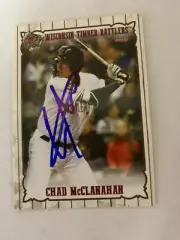 Chad McClanahan 2019 Signed Wisconsin Timber Rattlers Team Card