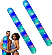 Pool Inflatable Sticks - 2X Inflatable Swim Sticks for Pool | Giant Outdoor Water Floating Toy for Women, Men Swimming Beach Lake