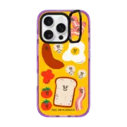 iPhone 16 Pro Impact Ring Stand Case MagSafe Compatible Breakfast iPhone Case by Tess Smith-Roberts
