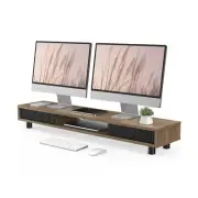 Fenge Dual Monitor Stand, 42.5inch Long Monitor Stands Riser for 2 Monitors, ...