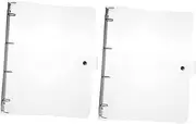 ERINGOGO 2pcs Binders Covers Notebook Shells Ring Binder Easy Clean Use for Journals Note Pads