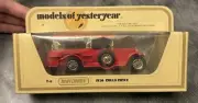 Matchbox Models of Yesteryear 1920 Rolls Royce Fire Engine Y-6. 1:48 1978 Lesney