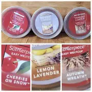 3 Yankee Candle Scenterpiece Easy Melt Cups 2.2 oz Lemon Lavender Autumn Cherrie