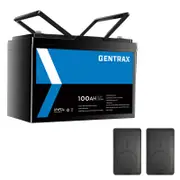 Gentrax 12V 100ah 100A LiFePO4 Battery+ 2x Voltx 10000mAh power bank