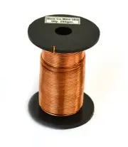 Copper Wire, Bare, 80ft Reel, 18 SWG (16/17 AWG) - 0.048" (1.2 mm) Dia.