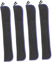 Gatuida 4pcs Recorder Case Bags: for Soprano Recorder Oxford Fabric Carrying Pouch with Zipper Protective Storage for Kids and School Band Black