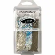 Stampendous Retired Encrusted Glitter Spoonful of Silver EJS01