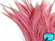 5 Pieces - BABY PINK BLEACHED Peacock Swords Cut Feathers