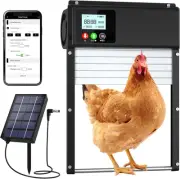 Upgraded 3In1 Wifi Automatic Chicken Coop Door Solar Powered, APP Remote Cont...