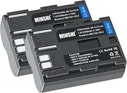 MINSHI BP-508、BP-511、BP-511A、BP-512、BP-514 Battery Compatible with Canon 50D (2 Pack) 7.4V,2500mAh High Efficiency Battery