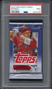2023 Topps Update Series Sealed Foil Pack Graded PSA 9