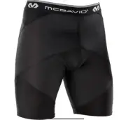 McDavid Cross Compression Short w/ Hip Spica Large Black Poly Spandex 1174A