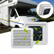 White 12V Shower Roof Hatch Lights Vent Exhaust Fan Caravan RV Motor home