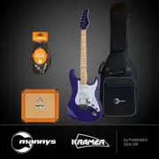 Kramer Focus VT-211S Electric Guitar Pack w/ Orange Crush & Accesories (Purple)