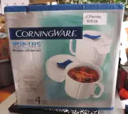 NOS 2 PAK Corningware 22 OZ Pop-Ins Mug Large Capacity Stoneware Sealed New