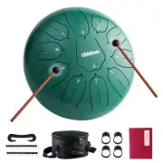 Steel Tongue Drum, Handpan Tank Drum 11 Notes 10 inch Meditation Percussion I...