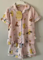 Peter Alexander Girls Winnie The Pooh Classic PJ Set Size 3 Yrs RRP$59.95