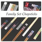 Non-slip Tableware Family Suit Mildew Proof Wooden Bamboo Chopsticks Chopsticks
