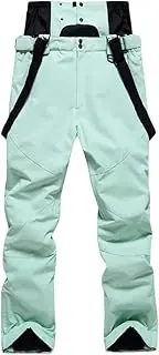 [Haitpant] Men Women Ski Pants High-Waist Removable Adult Skiing Trousers Snowboard Wear Windproof Warm Couple Snow Pants