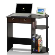 Furinno Go Green Wood Home Laptop Notebook Computer Desk in Espresso/Black