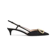 [Valentino Garavani] Valentino Garavani-Black Sling Back-Donna 38 IT