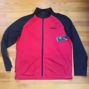 And1 Basketball Mens Red & Black Zip Up Track Jacket XL Brand New