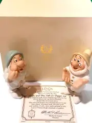 LENOX SLEEPY and DOC SALT & PEPPER set -- Snow White -- -- - NEW in BOX with COA