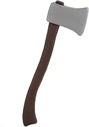 24 Brown & Silver Tone Plastic Lumberjack Axe Hatchet