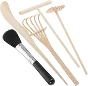 ERINGOGO 1 Set Sand Rake for Micro Landscape Decoration Rakes for Sand Art Zen Gardens and DIY Crafts Includes Needle and Brush