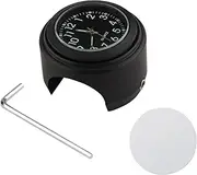 Car Wall Clock,Universal Motorcycle Handlebar Meter Bicycle Clock Waterproof Replacement for Motorcycles Bicycles 22mm-25.4mm7/8 ''- 1'' Handlebars Black Shell Black Dial Clock