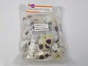 Bulk Zims Brown Lid 20mm Round Comical Cartoon Plastic Safety Eyes Craft Doll