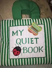 Educational: My Quiet Book RED STRIPE Montessori Cloth Activity Busy Book