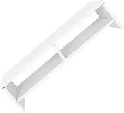 POPETPOP Desktop Monitor Riser Stand Double Height Computer Screen Organizer for Ergonomic Workspace Efficient Storage for