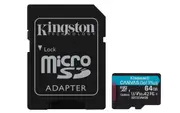 Kingston Canvas Go! Plus Memory Card 64 GB MicroSD Class 10 UHS-I [SDCG3/64GB]