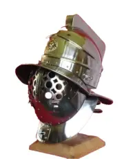 Medieval Roman Murmillo Gladiator Helmet Christmas Cosplay Knight Costume Decor