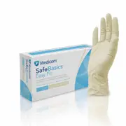 Medicom SafeBasics Easy Fit Latex Textured Exam Gloves Large (1188D)
