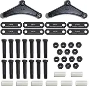 LUXTRKSTO Trailer Axle Equalizer Shackle Kit 2-9/16" Straps, Trailer Suspension Shackle Kit, Tandem Axle Trailer Shackles Equalizers Kit for Double Eye Leaf Springs 3500 lbs-5200 lbs Axles