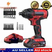 Thunder Tools Cordless Impact Driver Kit 20V Lithium Brushless Electric Drill