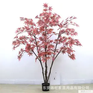 仿真紅楓樹日本雞爪槭中式禪意庭院落地綠植物室內景觀裝飾假盆栽【摩可美家】