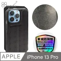 在飛比找PChome24h購物優惠-apbs iPhone 13 Pro 6.1吋浮雕感軍規防摔