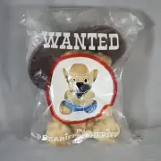 Avon Wanted Beariff the Sheriff Bear Plush Stuffed Toy Badge Hat Sealed Vintage