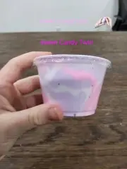 Sweet Candy Twirl Slime Pink White purple Thick And Glossy Slime 4 Ounces &charm