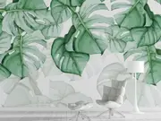 Tropical Leave Removable Kids Wall Mural B36