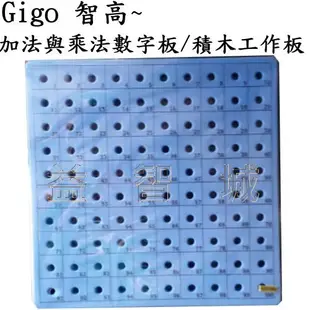 益智城《Gigo積木 積木工作板 數學積木/數學玩具》Gigo智高2公分立方體彩色積木(含紙卡)+加法減法工作板1個