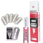 Feather Hi-stainless Double Edge Shaving Razor Blades - Pack of 100 Good Deal