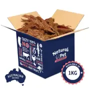 Duck Breast Jerky 1kg - 100% Natural and Healthy Dog Treats, Best Dog Chews Bulk